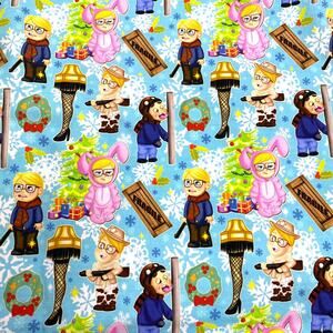 A Christmas Story 39" x 58" Stretch Cotton Lycra Sewing Fabric